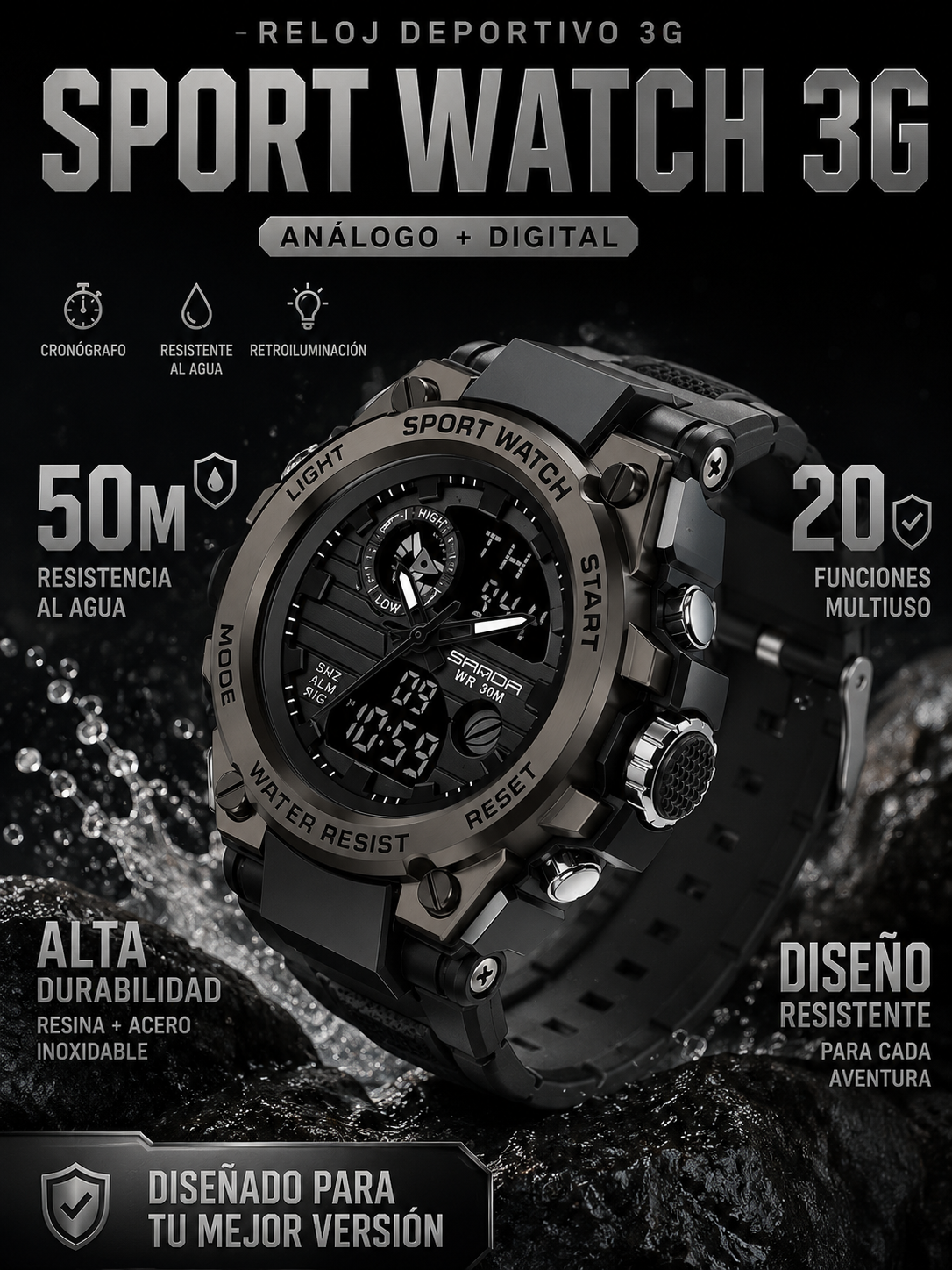 RELOJ DEPORTIVO 3G